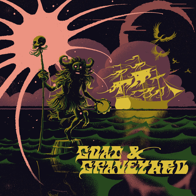 Goat &amp; Graveyard - Ship of Fools / Light As a Feather 7&quot; (Limited Edition Purple Marble Vinyl)