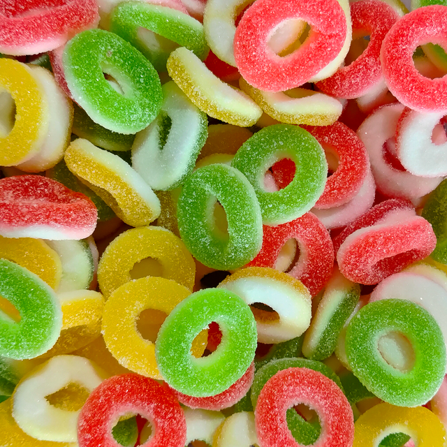 Fruit Flavour Rings 100g