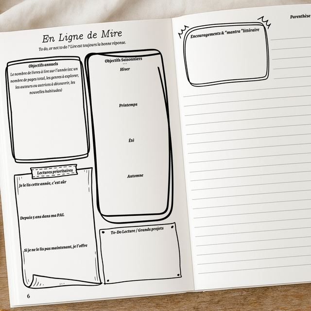 Journal de lecture 2 ans - Bleu