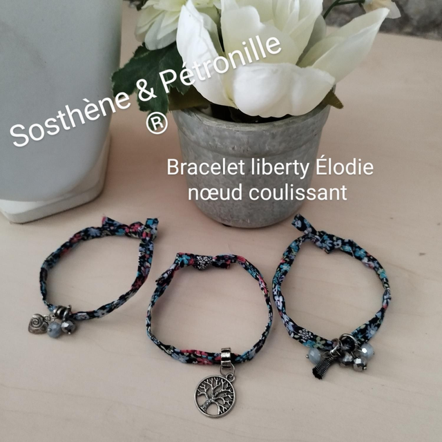 Bracelet liberty Élodie fait main 