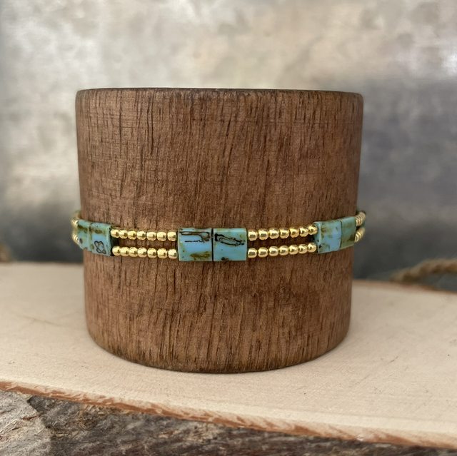 Bracelet Ton turquoise africaine 