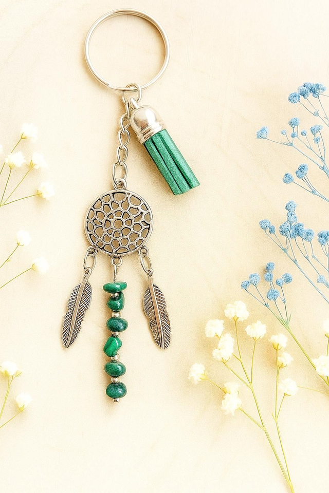 Porte-clé Attrape Rêve Malachite