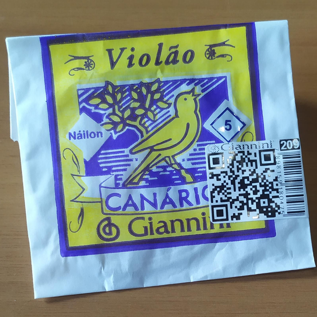 Corda 5ª LA Avulsa Violão Nylon Canário Cód 209