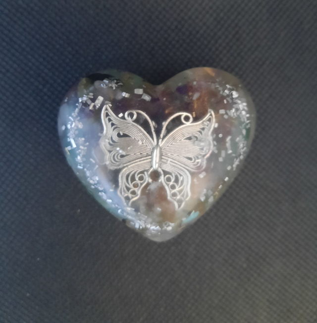 Mini coeur de poche Améthyste / Aventurine verte / Labradorite / Quartz rose 