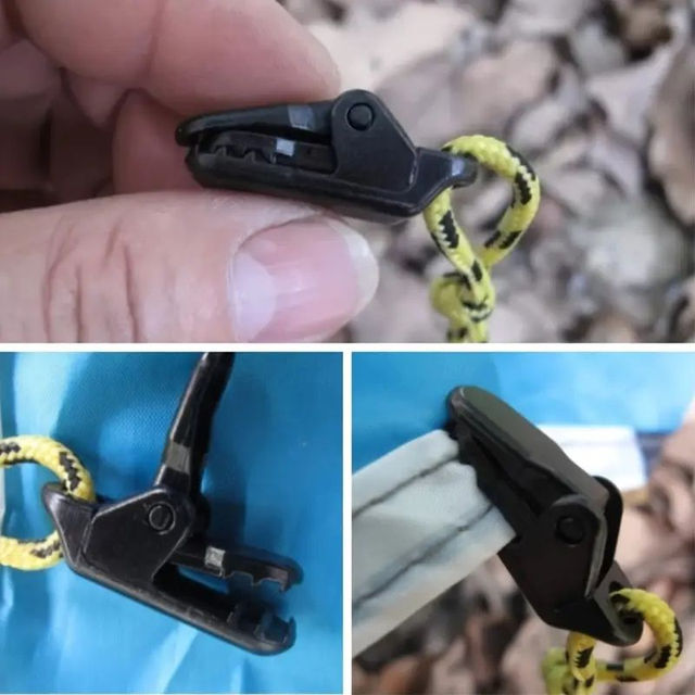 20 Clips de Bâche Multi-Fonction pour le Camping en Plein
