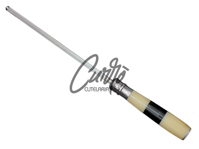 Chaira Cromo Vanádio Elmo Cabo Resina Tipo Osso Chifre 9"