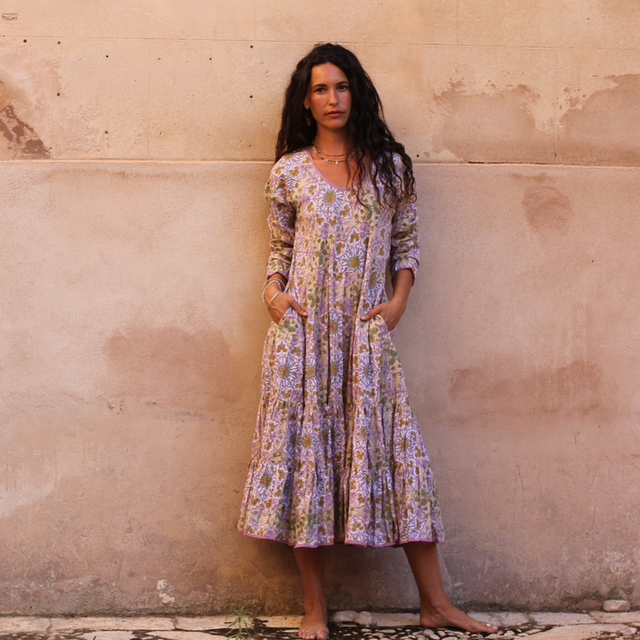 Vestido Tulipán 100%algodón 