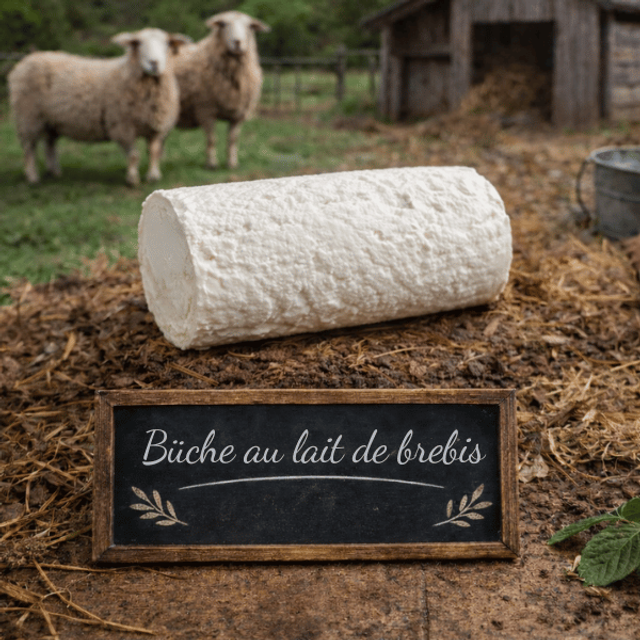 Bûche au lait de brebis 🧺