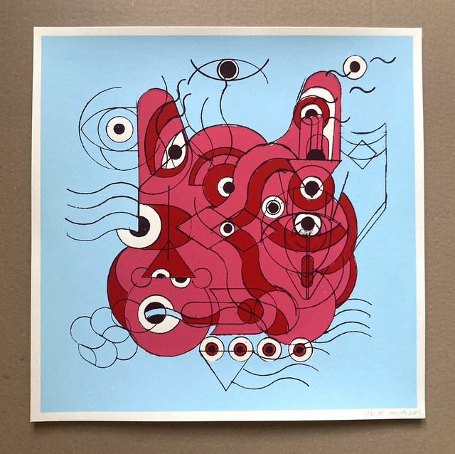 Siebdruck "The Cat Car"