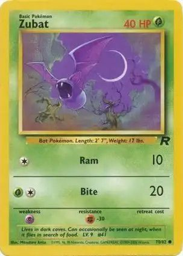 Zubat - 70/82 (Team Rocket Unlimited)