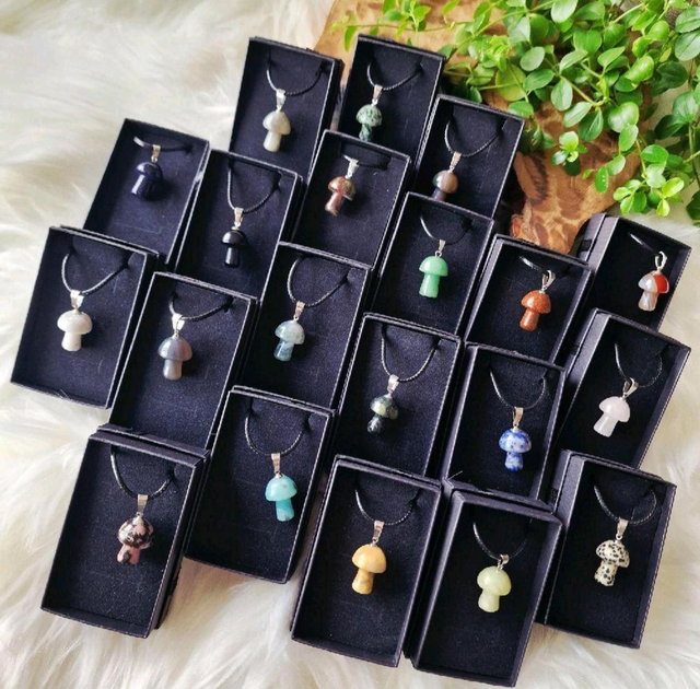 Mushroom pendant in box