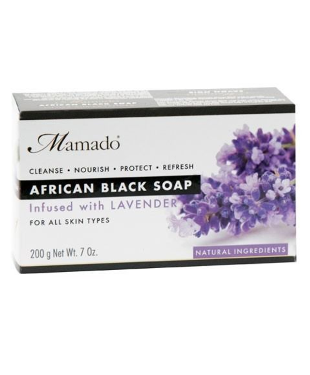  Mamado African Black Soap Infused With Lavender 200g