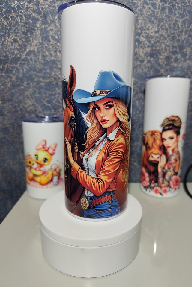 Cowgirl Spirit  - Personalised Tumbler