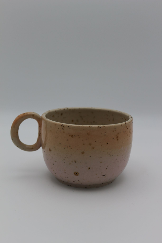 Tasses à café rose et orange sorbet