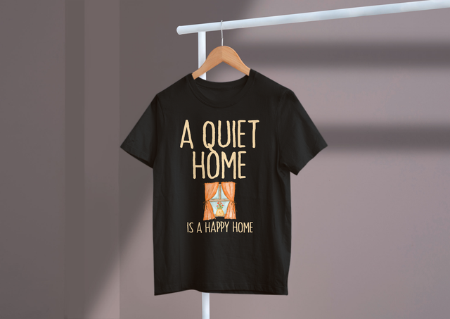 A Quiet Home Is A Happy Home Minimalism Home Peace. Ein ruhiges Zuhause ist ein glückliches Zuhause. Minimalismus, häuslicher Frieden