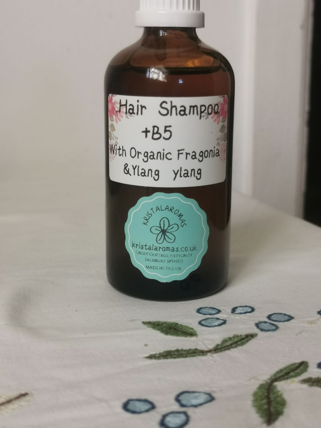  Hair Shampoo with organic Fragonia &amp; Ylang Ylang  100 mls