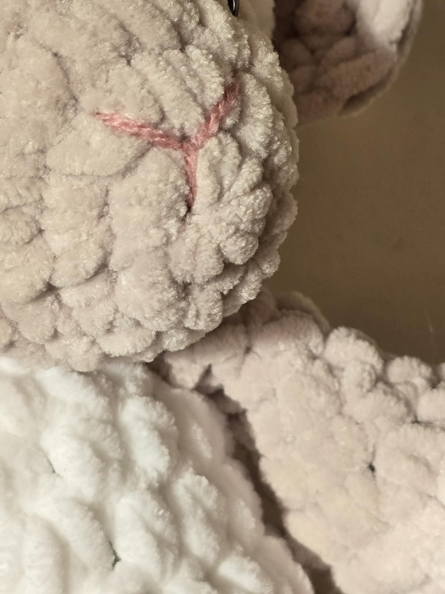 Petal Lamb - Handmade Crochet Lamb - Soft Nursery Plush