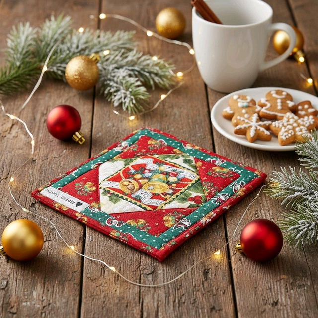 Mug-Rug, kleiner Tischteppich