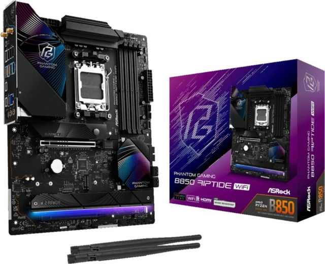 02.2.0122 – Scheda Madre ASRock Phantom Gaming B850 Riptide WiFi – ATX gaming con WiFi 7 per Ryzen 7000/8000/9000