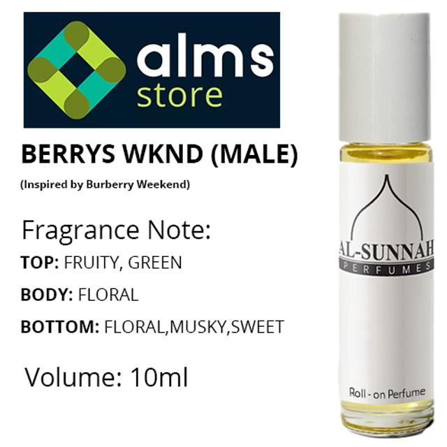 BERRYS WKND Male 10ml Roll-on