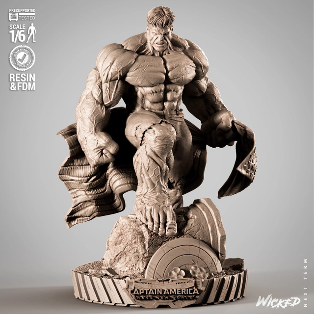 STATUE RED HULK  série movie