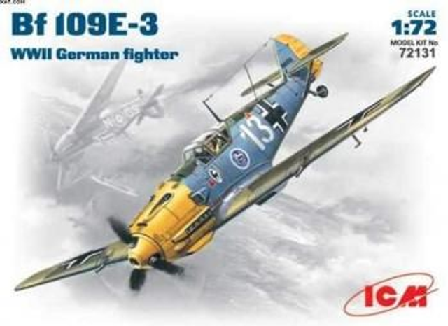 icm 1.72 messerschmitt bf 109e-3