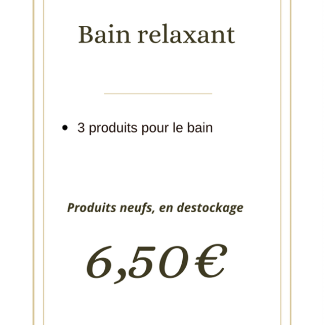 Lot bain relaxant