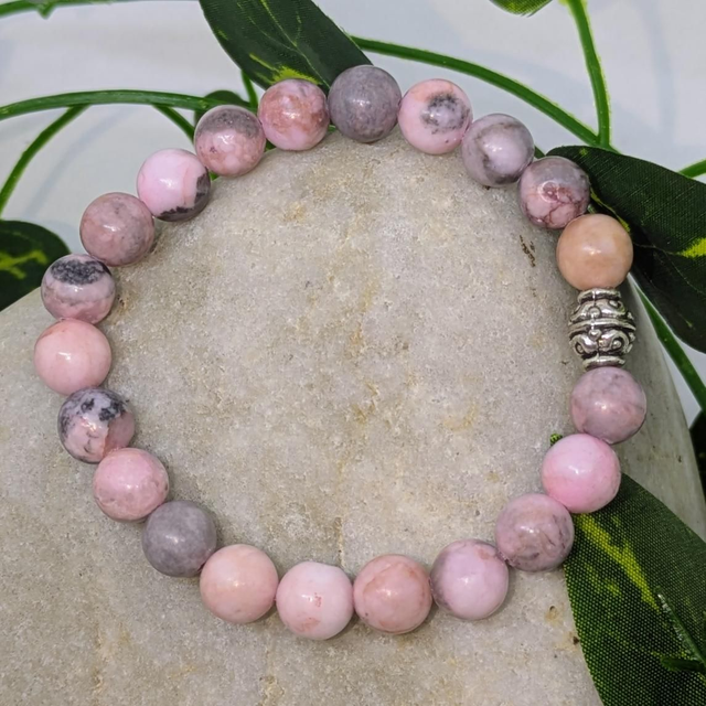 Bracelet "Jaspe zébré" 8mm BR-093