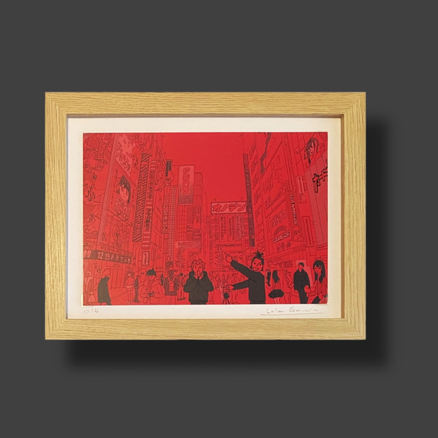 Ilustración Fotolateras en Akihabara, Tokio