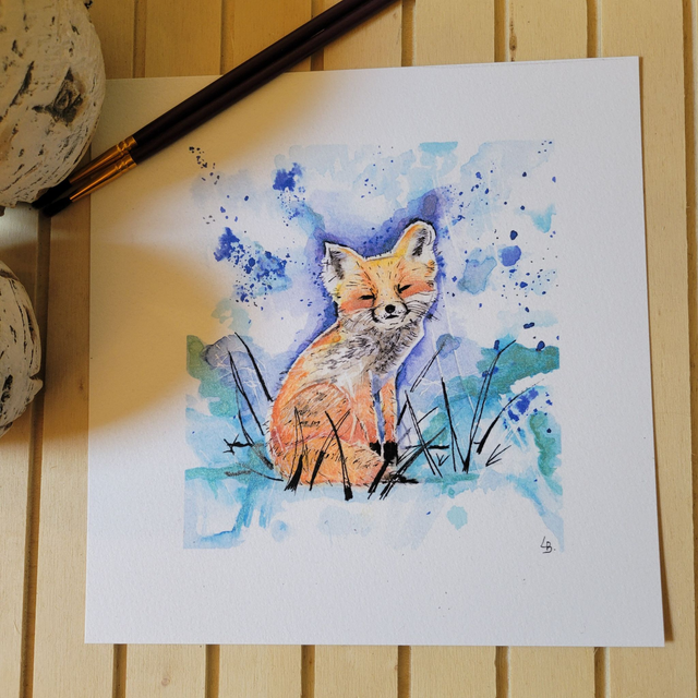 Illustration " Le renardeau "