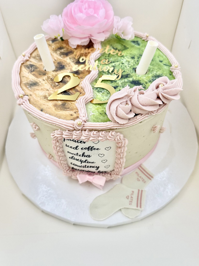 25st Birthday Matcha Coffee Cake