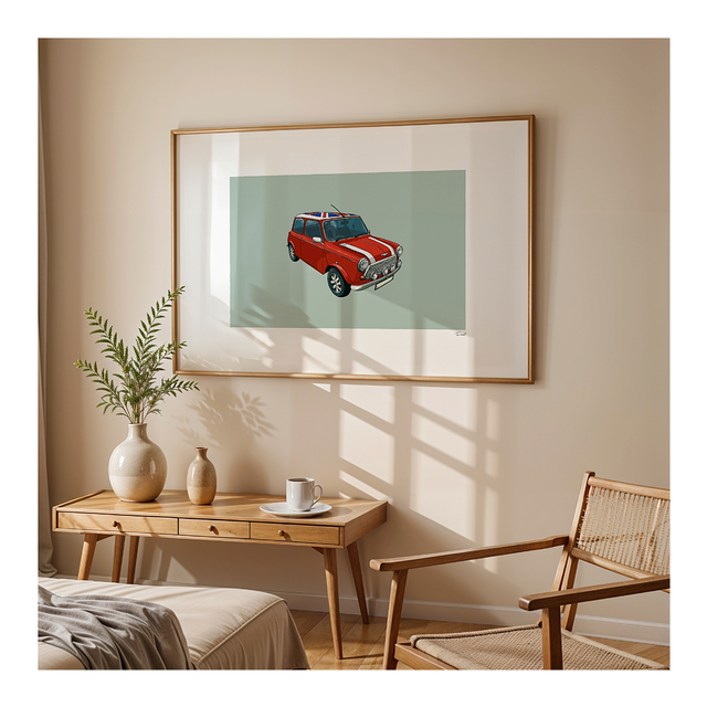 &#039;Union Jack Roof Mini&#039; art print