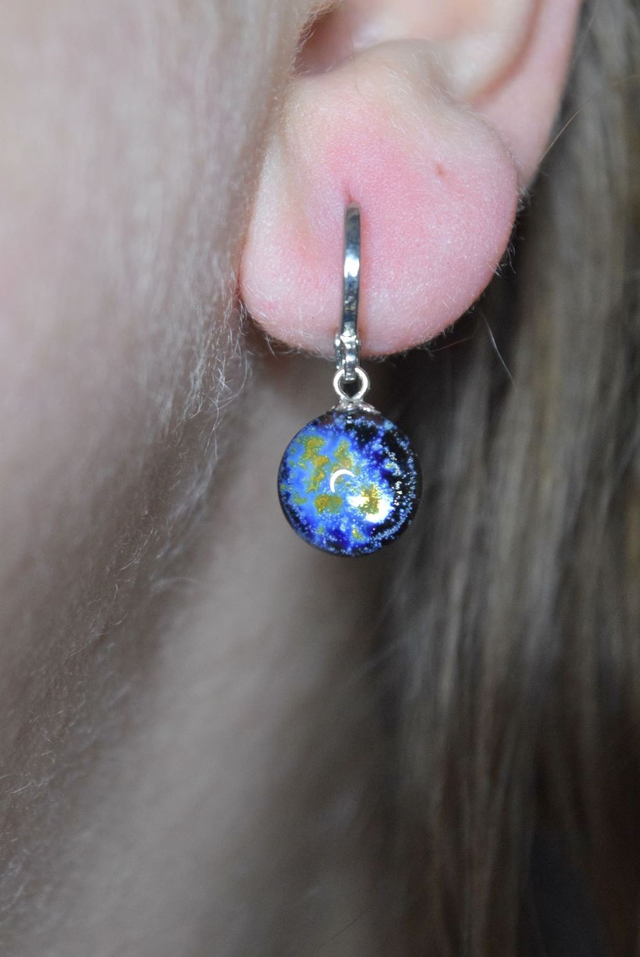 CRÉOLES VOIE LACTÉE MONTURE ARGENT (CPA8)