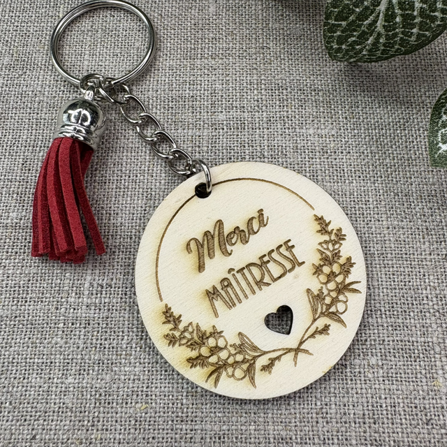 Porte-clés Merci Maîtresse