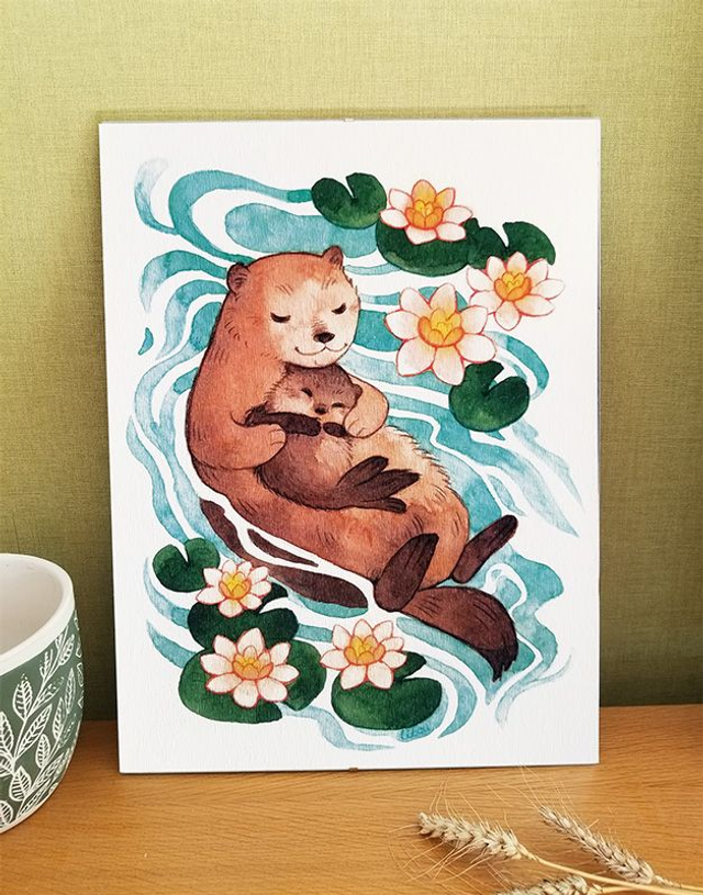 Print | Bébé Loutres