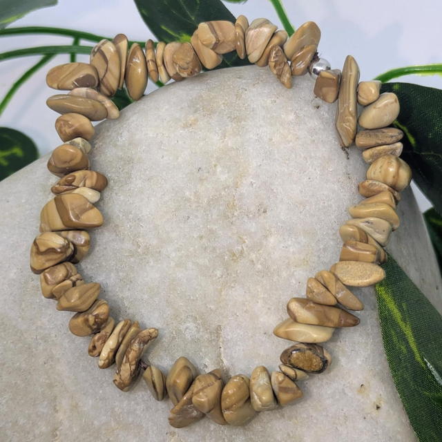 Bracelet &quot;Jaspe paysage&quot; baroque BR-229