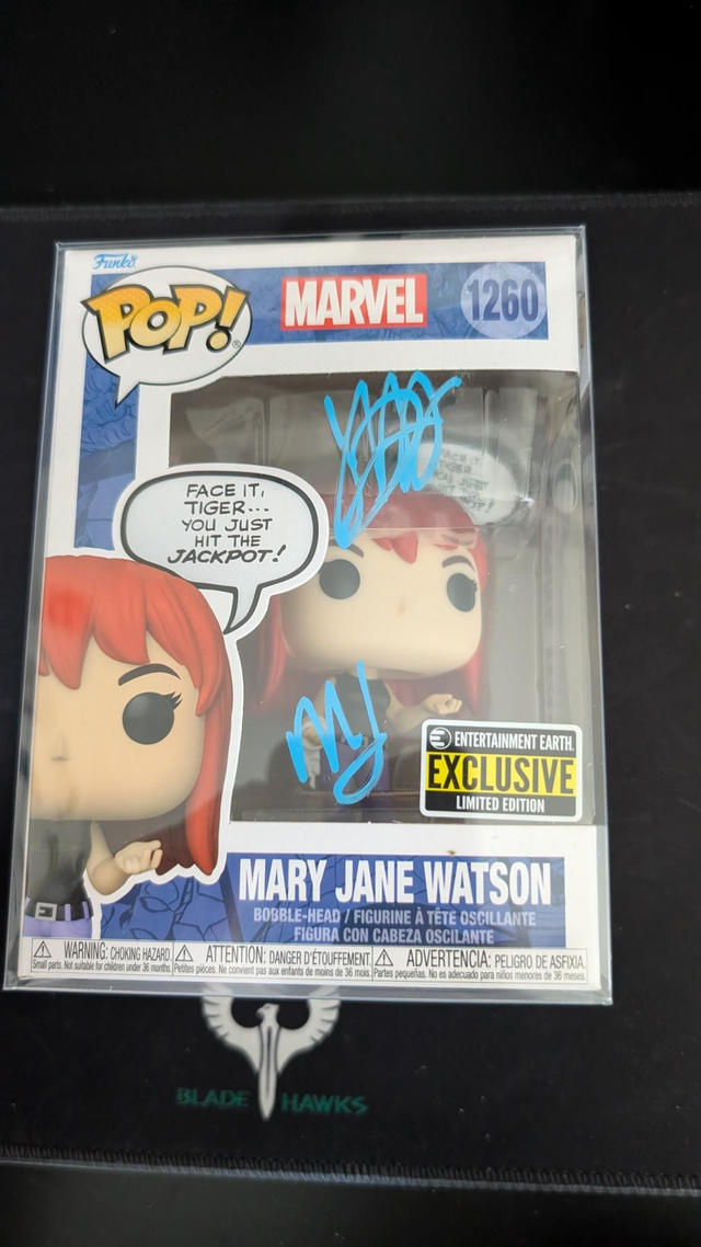Funko Pop Marvel Mary Jane Watson 1260 Signed By Jennifer Hale with COA
