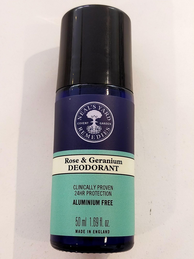 Roll On Deodorant Rose &amp; Geranium 50ml (Neal's yard) 2480