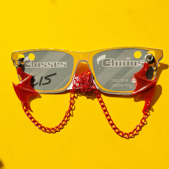 Random Colour - Batwing - Glasses Chain  [GCH-ALT-BW]