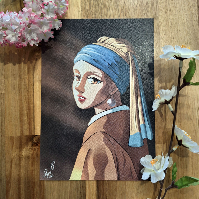 &quot;La jeune fille à la perle &quot; revisité - A5