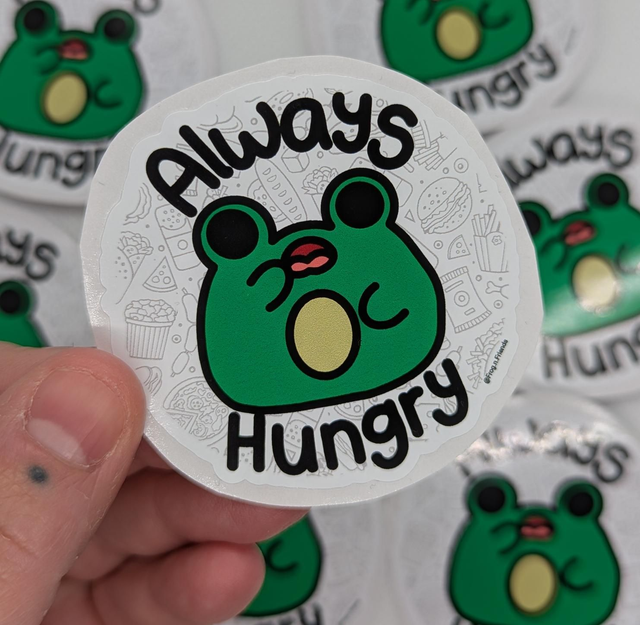 Always hungry sticker 