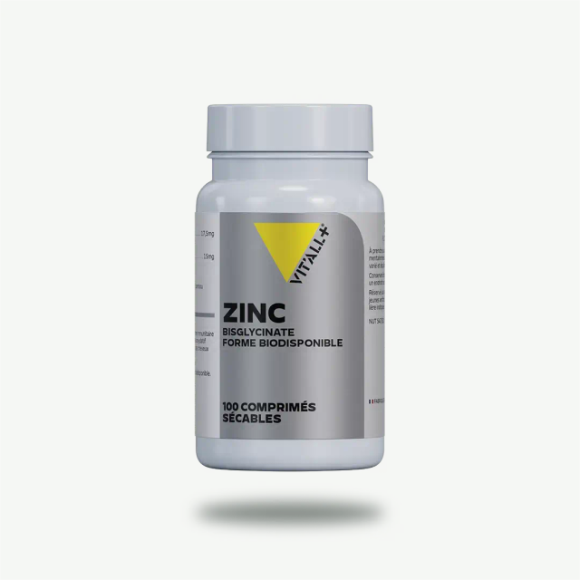  Zinc Bisglycinate de Haute Qualité | VITALL+ | Immunité &amp; Peau 