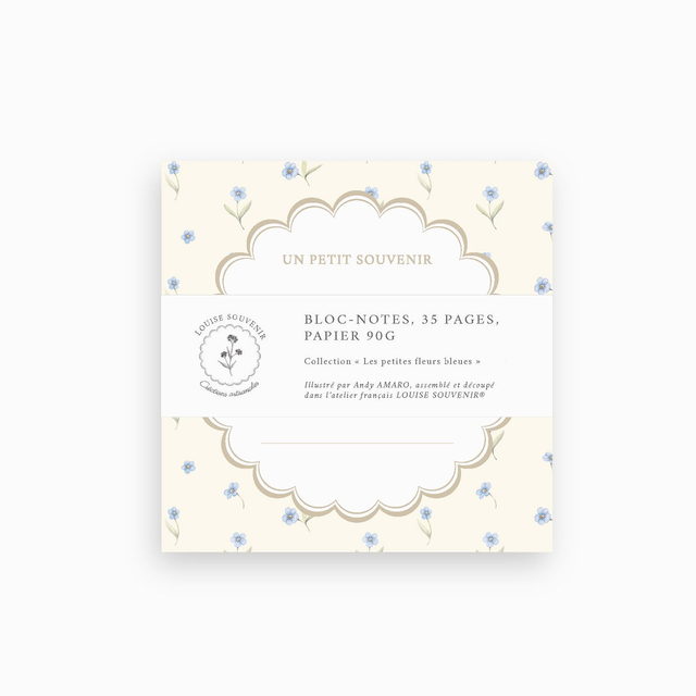 Bloc-notes - Les petites fleurs bleues