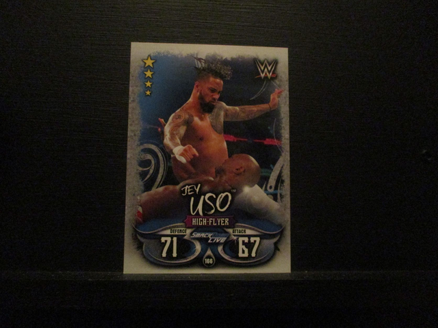Jey Uso - Smackdown Live Slam Attax Live Original Trading Card #166