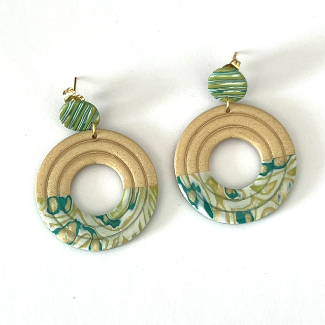  Boucles d’oreilles Oasis rondes