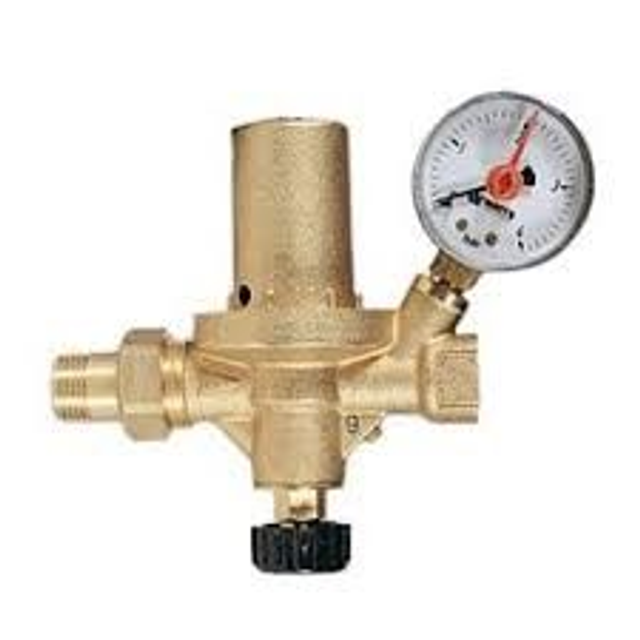 Watts Alomat AL automatisch vulventiel 1/2&quot; met manometer