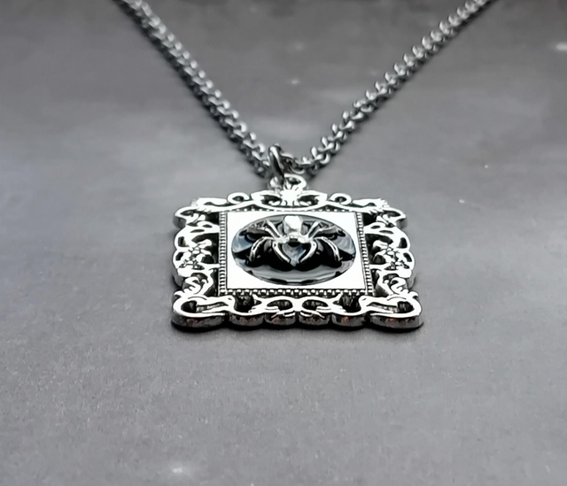 Framed Spider Necklace
