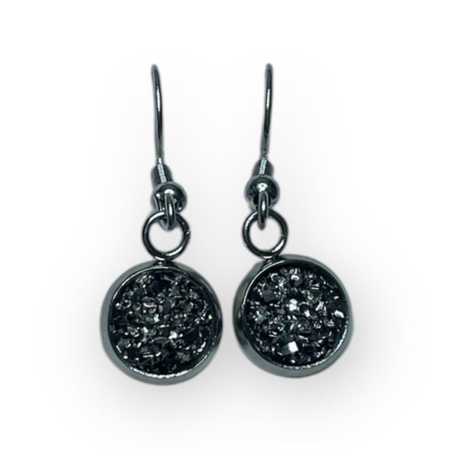 Hopeapuro Seireeni-korvakorut harmaa 8mm