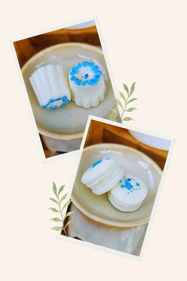 Fleur de coton – Fondant de cire - Macaron/Mini-Cannelé
