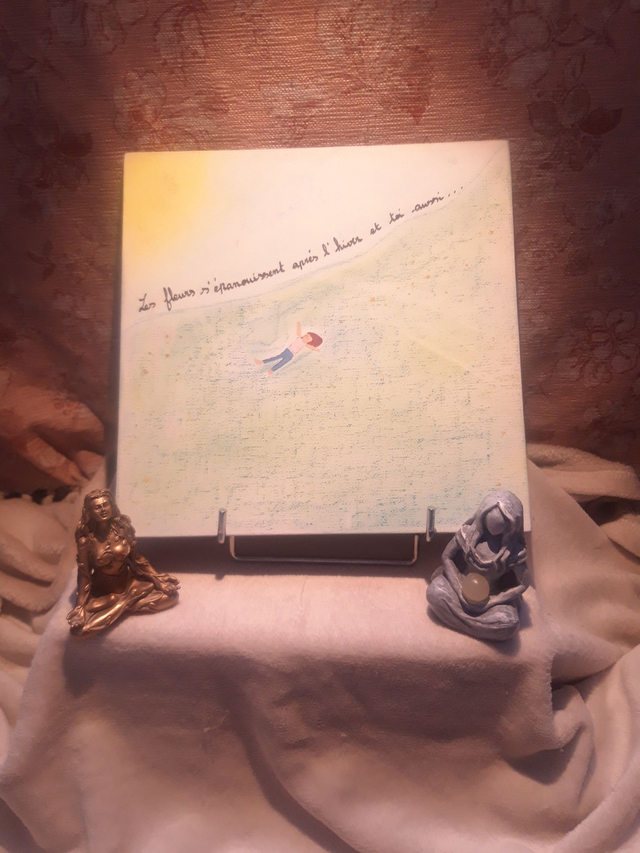 Toile "Les fleurs s'épanouissent"